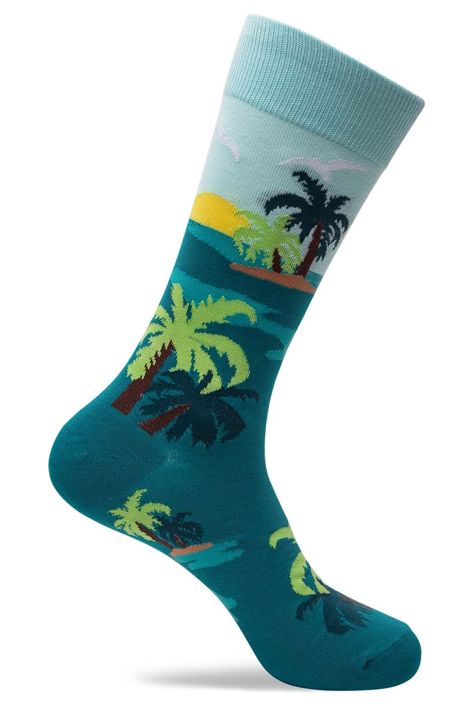 Mens Beach Novelty Dress Socks