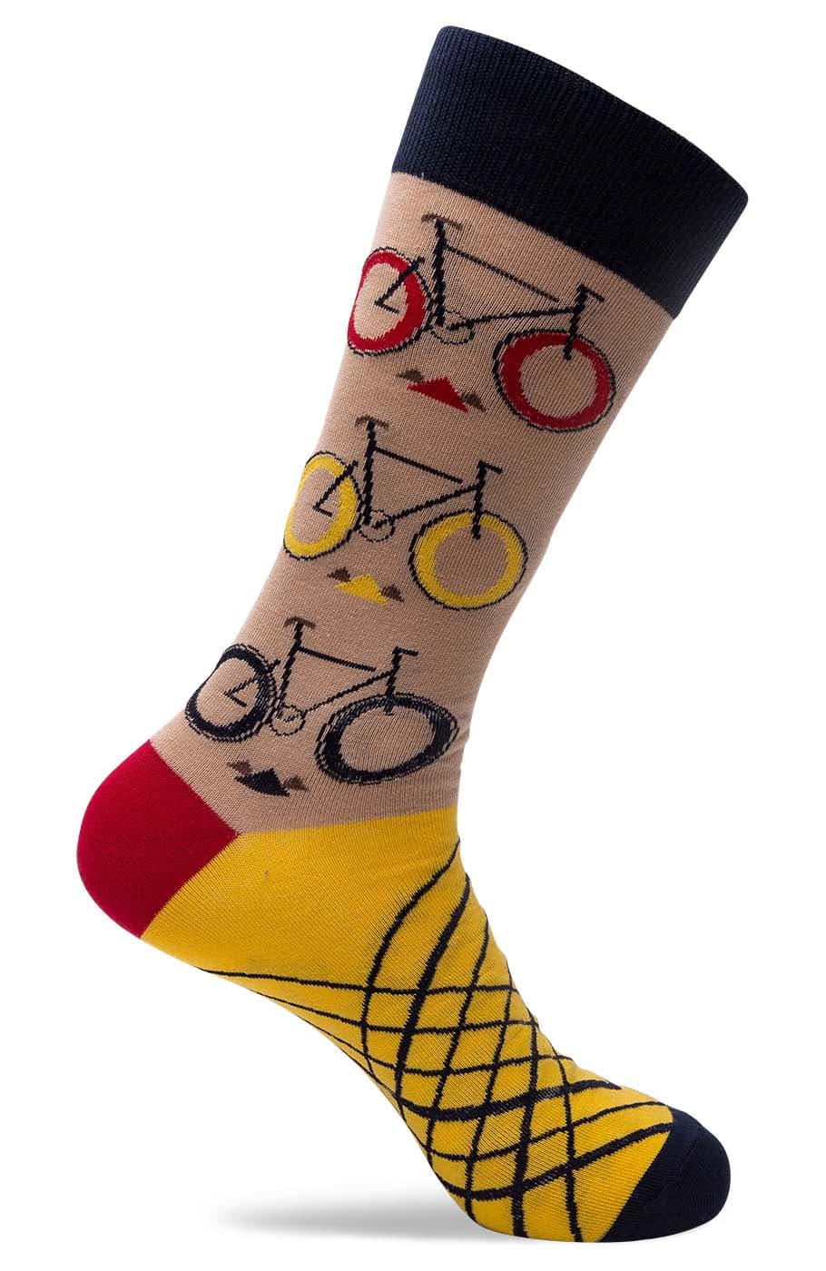 Mens Bike Pattern Socks